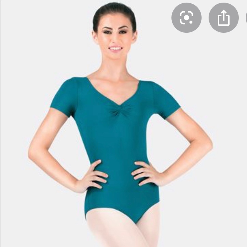 Natalie Pinch Front Microfiber Leotard